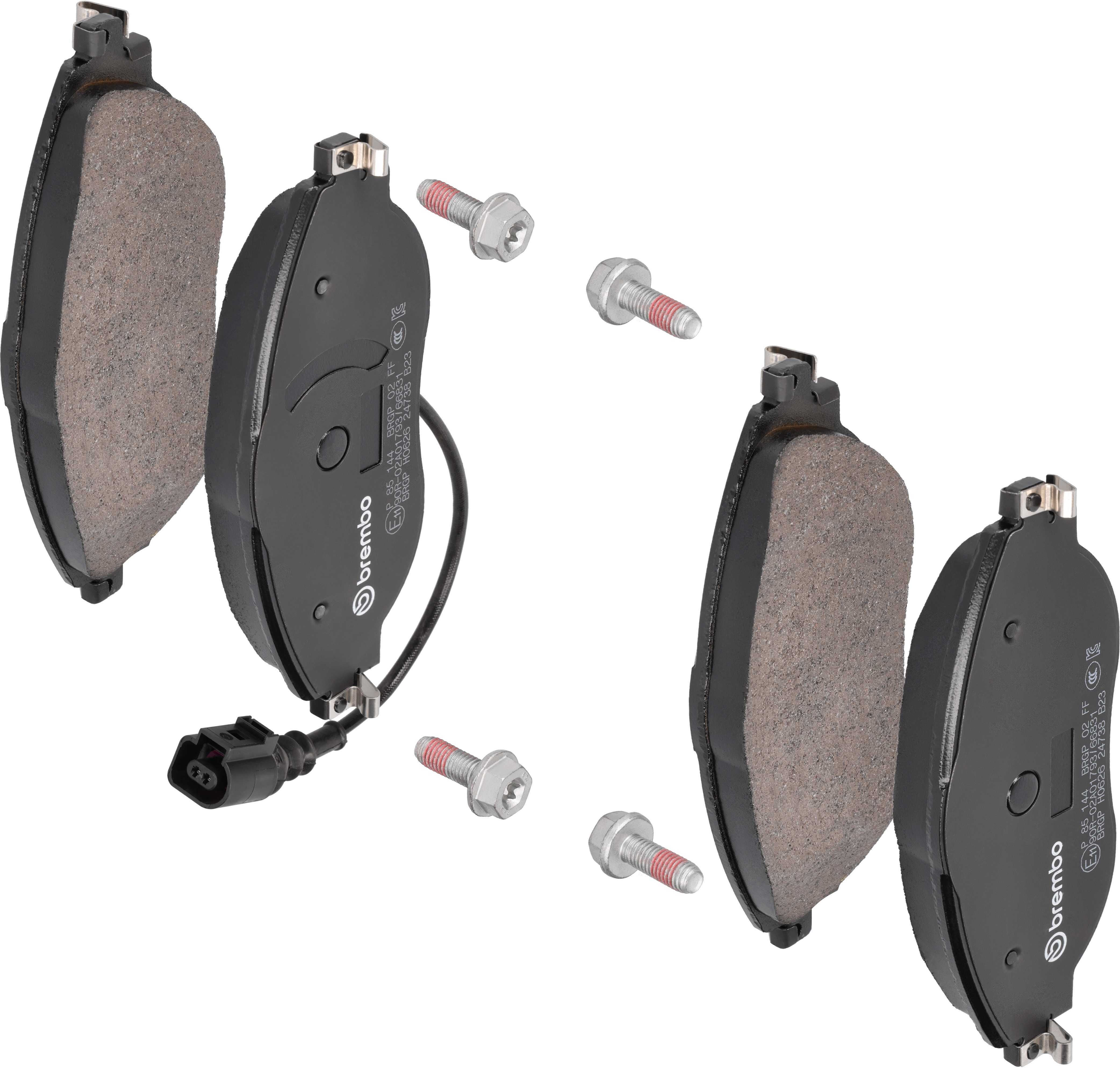 Brembo Bremsbelagsatz, Scheibenbremse Bremsbeläge, Richtungsgebunden P 85 144 Für Vw Seat Skoda