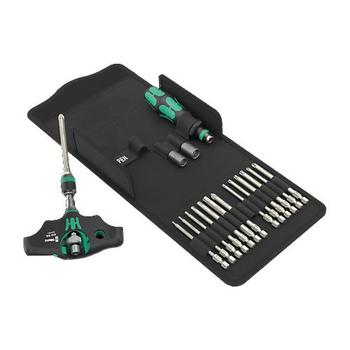 Wera Bit-Set 15St Magnethalter 1xPH 1xPZ 4xTX Mit Magnethalter 7xInnensechsk