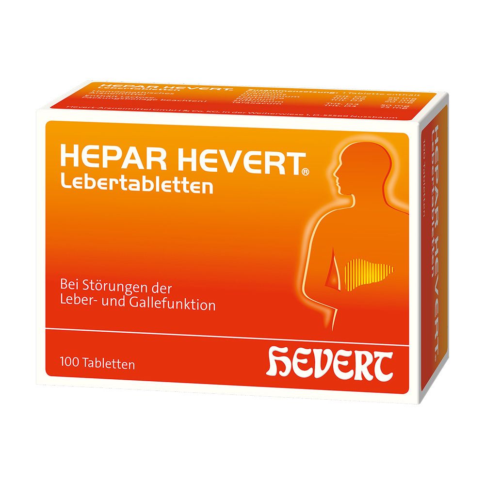 Hepar Hevert Lebertabletten 100 St Tabletten