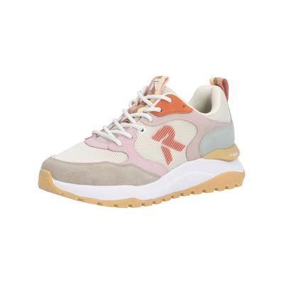 Sneaker RIEKER "Rieker Sneaker Textil", Damen, Gr. 39, bunt (beige), Textil, Schuhe Sneaker