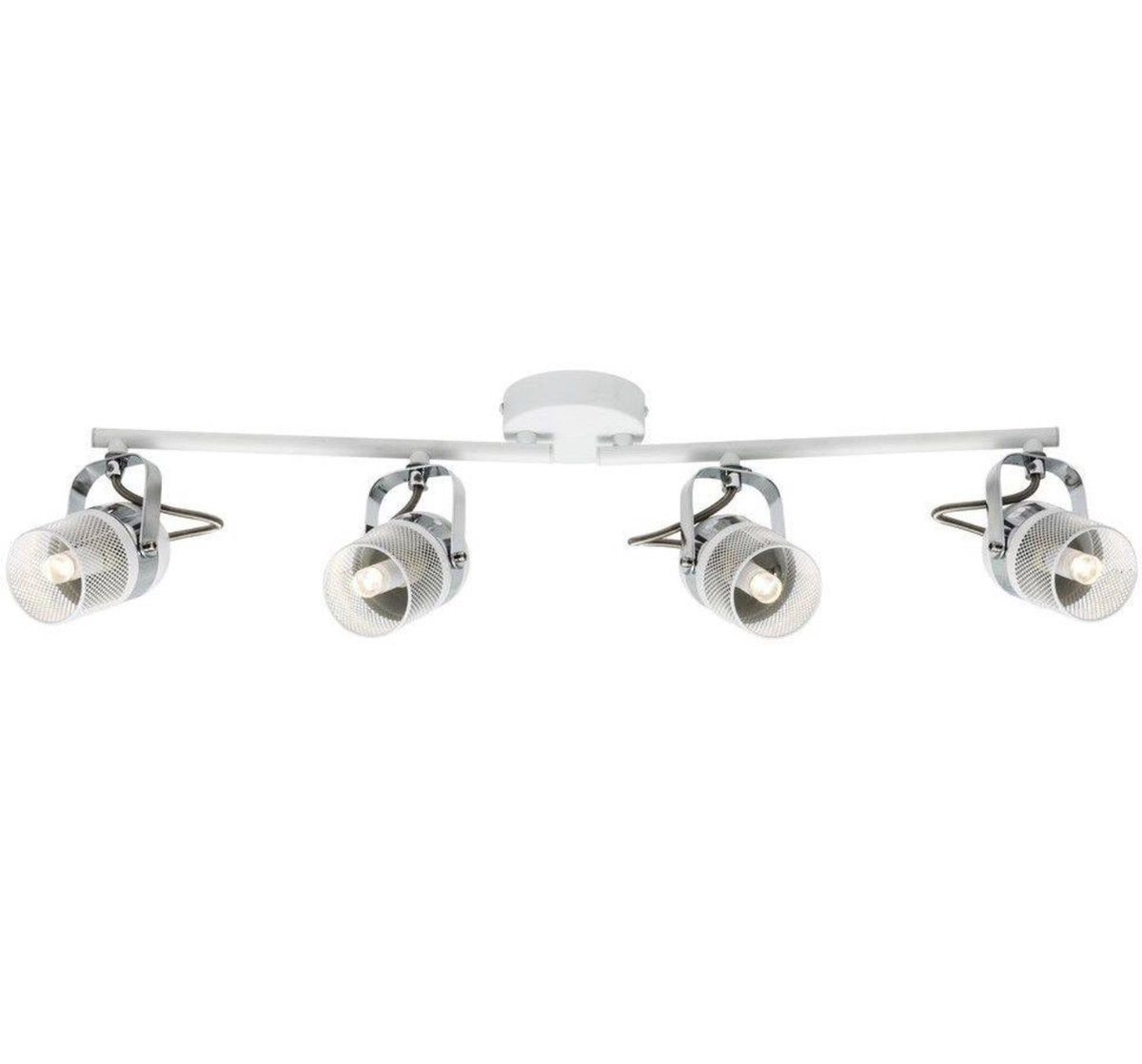 Nordlux Agnes moderne witte metalen accent spot met 4x G9 LED fitting