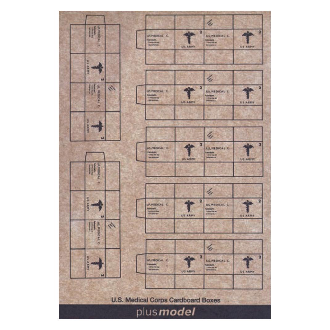 Plus Model U.S. Medizin-Transp. Kartons WW II (23800905)
