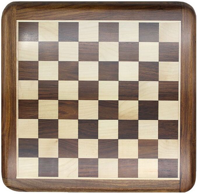 Loisirs Nouveaux Echiquier marqueté 40cm en Palissandre - Cases 42mm