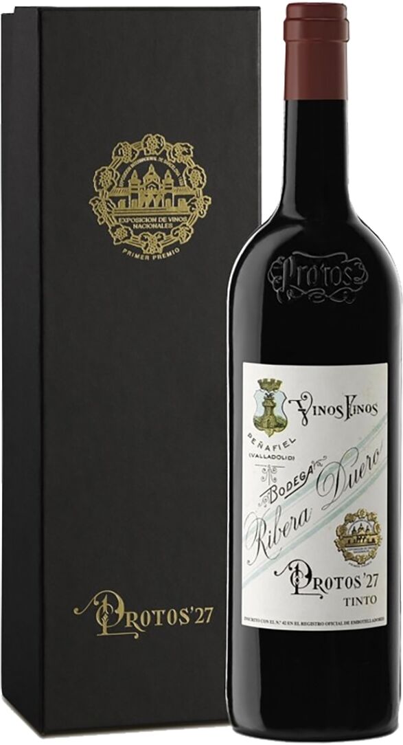 Protos Estuche vino tinto 27 tempranillo 2022 Ribera del Duero Mágnum.