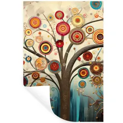 WANDTATTOO Baum - Baum des Lebens - Farbe Wandbild 40x60 cm