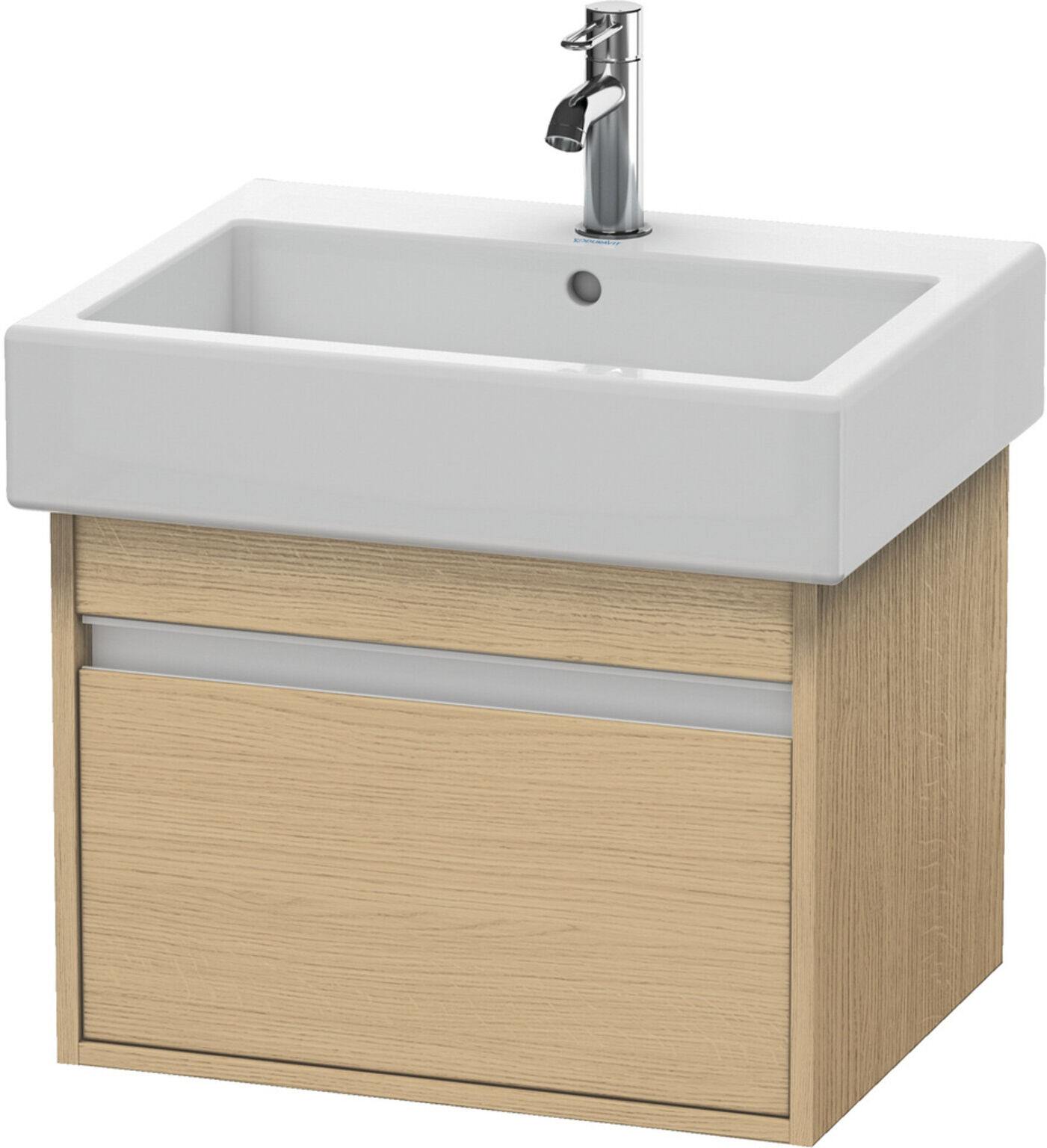 Duravit Waschtischunterschrank Ketho 55x44cm, Ei natur, 1 Auszug, wandhängend (KT668603030)
