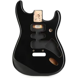 Fender Deluxe Series Stratocaster HSH Alder Body Black losse elzenhouten solid body voor elektrische gitaar, Gitarre Zubehör, Schwarz