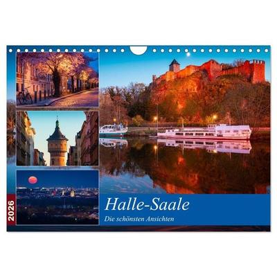 Halle-Saale - Die schönsten Ansichten (Wandkalender 2026 DIN A4 quer), CALVENDO Monatskalender