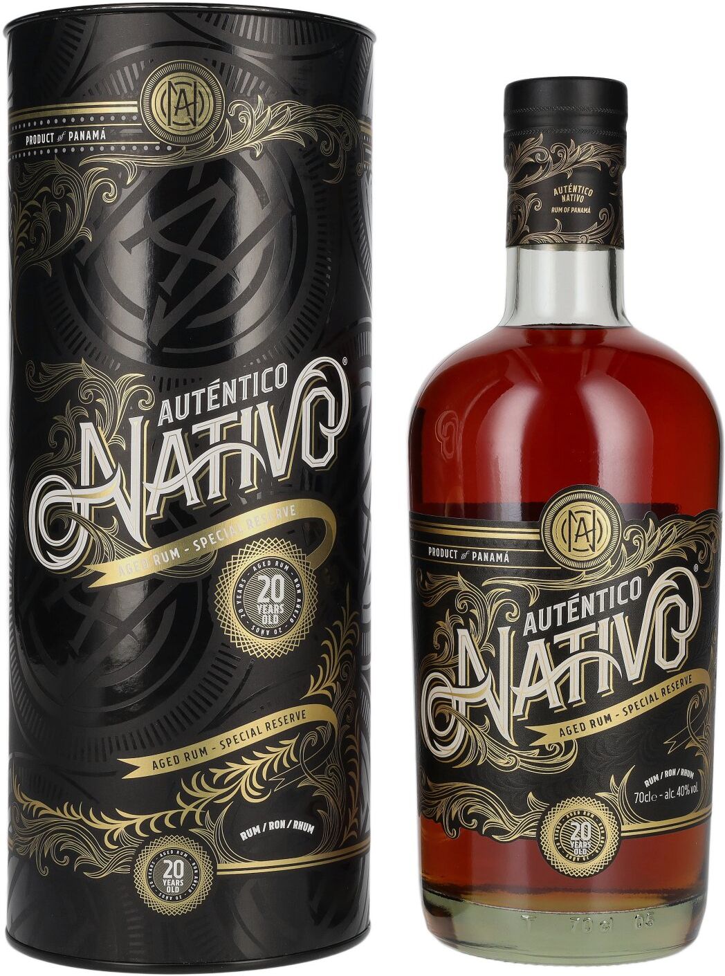 Nativo Rum Auténtico Nativo 20 Years Old Special Reserve Rum 40% Vol. 0,7l in Geschenkbox