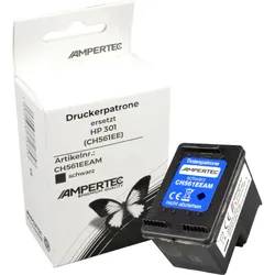 Ampertec Tinte ersetzt HP CH561EE  301  schwarz