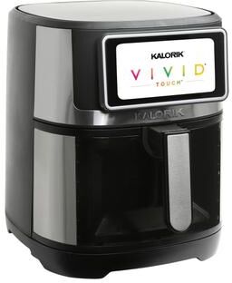 Kalorik VIVID TOUCH 7 Quart High-Resolution Touchscreen Air Fryer with Window, in Stainless-Steel