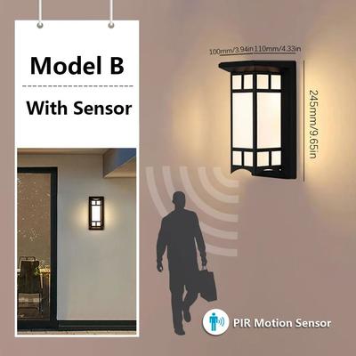 Inspire Curations LumiGuard Waterproof Outdoor Motion Sensor Wall Light 16W 30W mb With Sensor