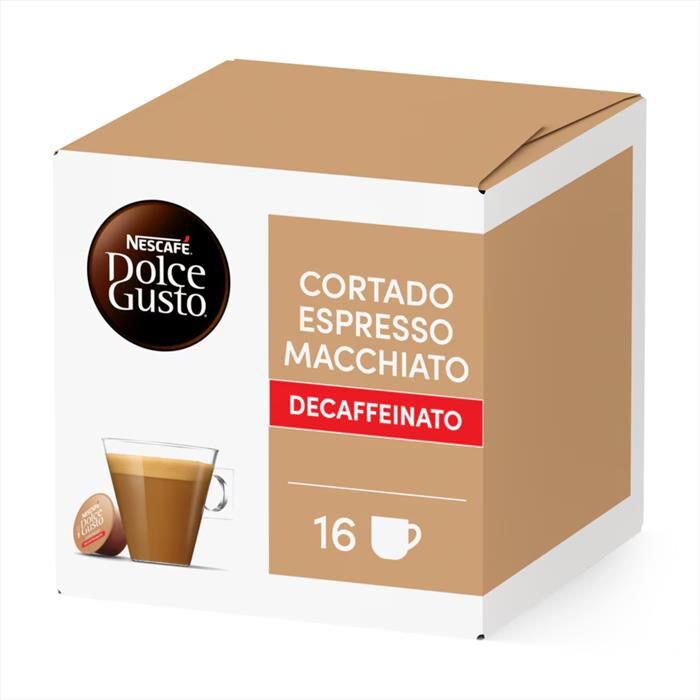 NESCAFE' DOLCE GUSTO Cortado Espresso Macchiato Decaffeinato