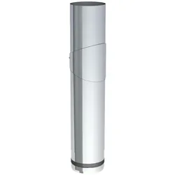Jeremias PELLET-LINE Längenelement 500 mm mit Revision Edelstahl unlackiert Ø 80 mm