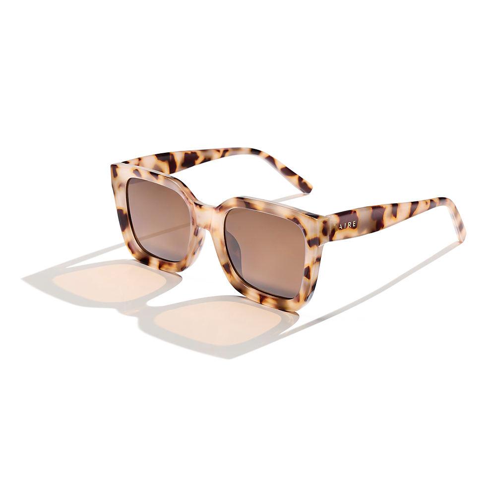 ABSTRACTION Sonnenbrille mit gemustertem Rahmen, Damen, size: regular, Braun, by Lands' End