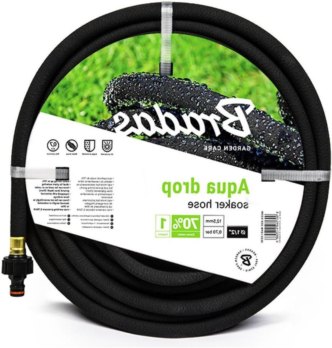 Druppelslang Zwart - Flexibele en weerbestendige slang voor het water geven van planten - 15 meter