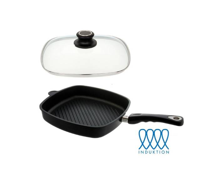 Lotus Gusspfannen Bratpfanne Grillpfanne Ø29cm Induktion abnehmbarer Griff + Deckel