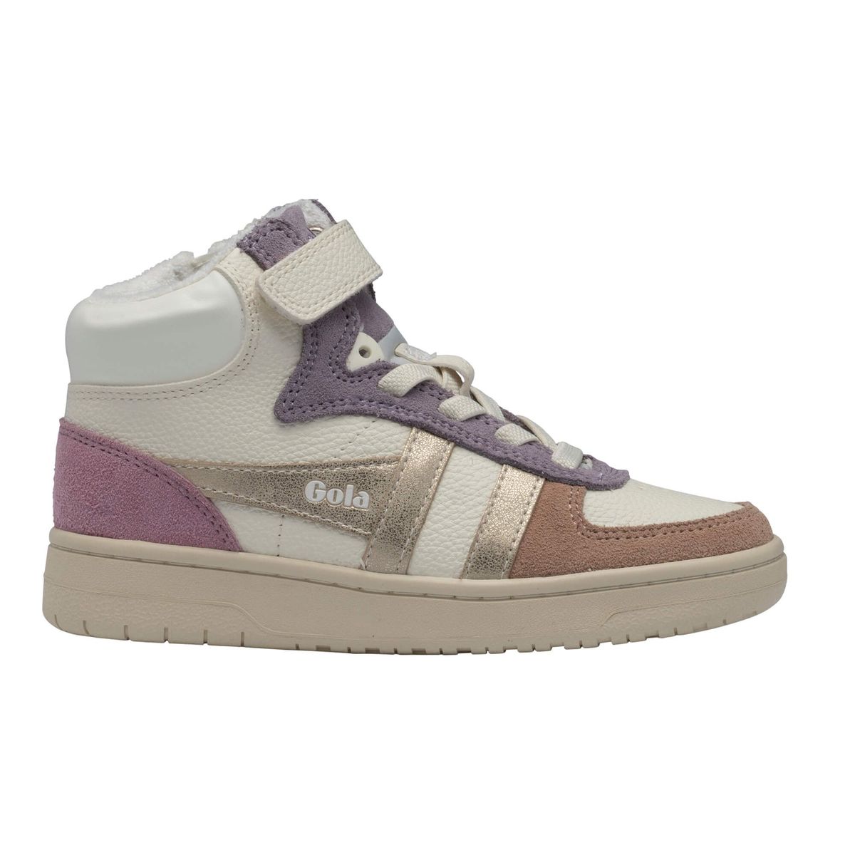 Gola Talon Quadrant Sneaker Kids off white/cameo/gold/candy (WC) 26 CKA072-WC-26-offwhitecameogoldcandy