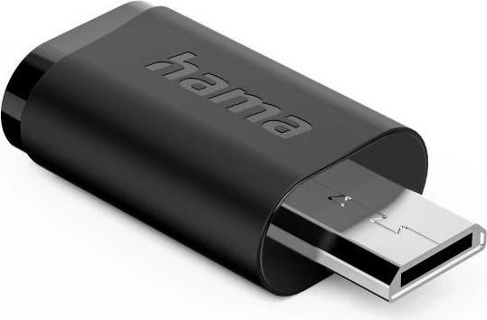 Hama USB-C naar Micro-USB B adapter, Zwart