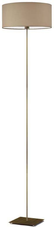 17 Stories Ayania 150 H cm Traditional Floor Lamp Beige/Antique Gold 150cm H X 30cm W X 30cm D