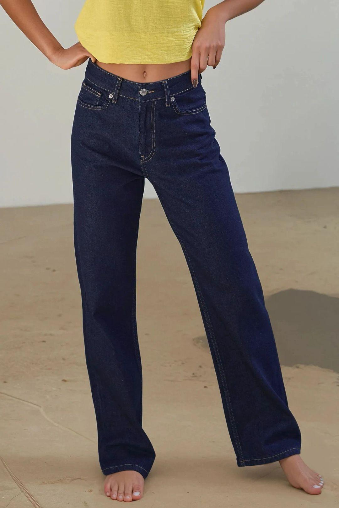 Rechtdoorgankelijke Denim Jeans