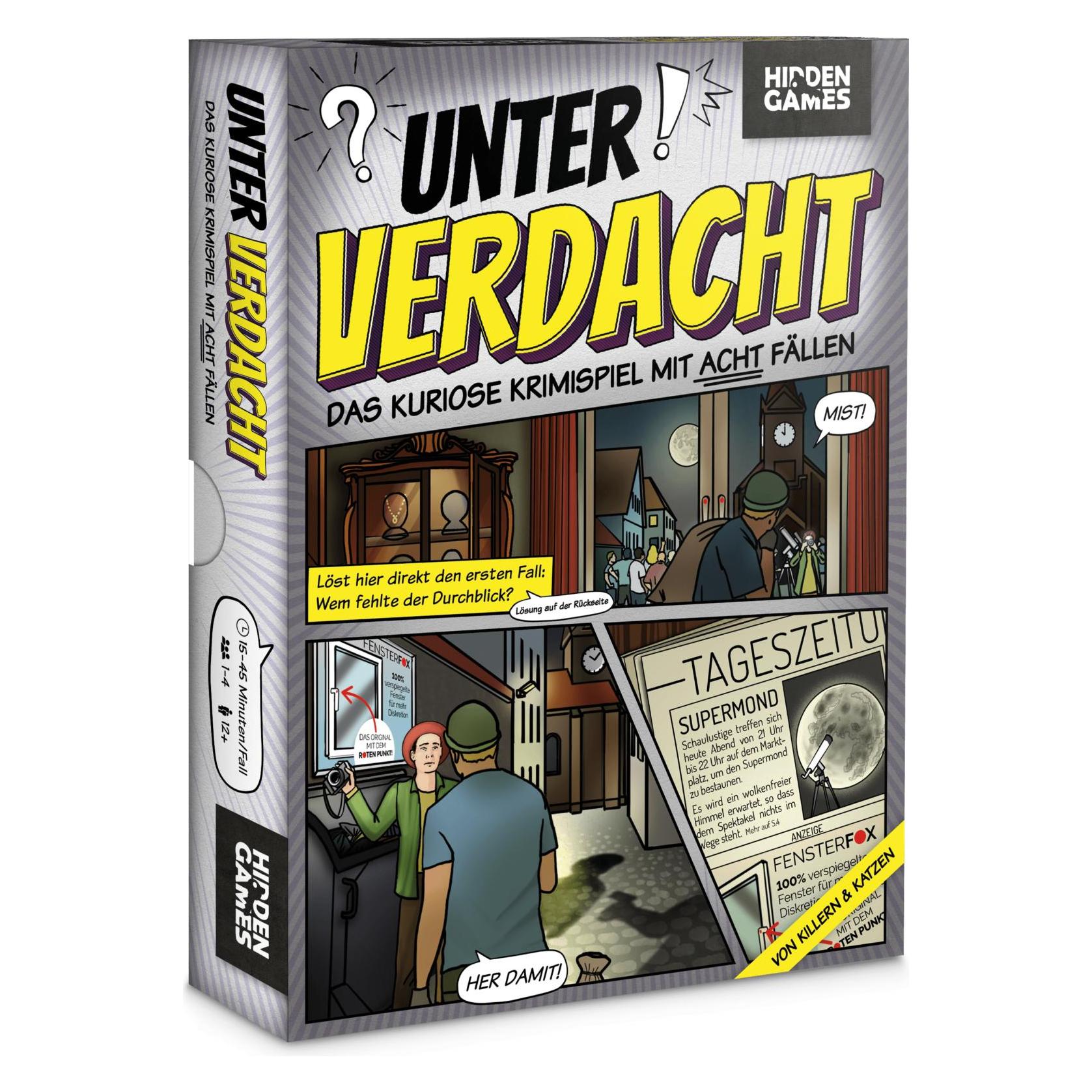 Hidden Games Unter Verdacht: Von Killern und Katzen - Krimispiel (Deutsch, 1 - 4 Spieler) (HG01UV)