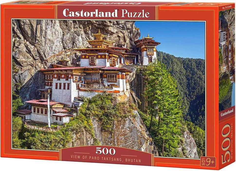 Castorland Puzzel 500 stukjes Uitzicht op Paro Taktsang, Bhutan 53445