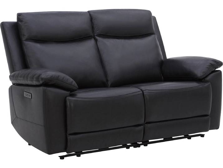 2er Sofa CATANIA schwarz