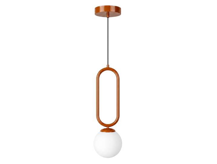 Lampe suspendue en métal Loop - 15 x 15 cm - Marron