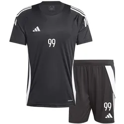 adidas Tiro Trainingsset 2-teilig kurzarm schwarz