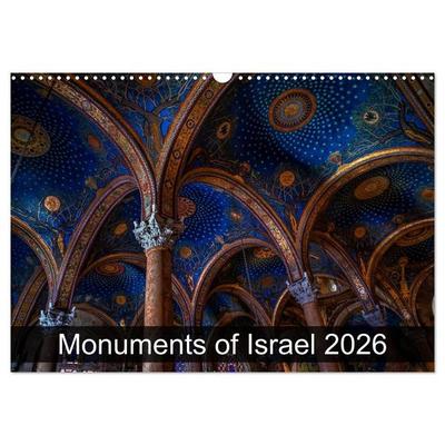 Monuments of Israel 2026 (Wall Calendar 2026 DIN A3 landscape), CALVENDO 12 Month Wall Calendar