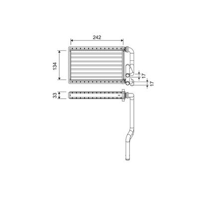 VALEO Wärmetauscher, Innenraumheizung 811578 für HONDA (DONGFENG)