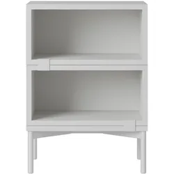 Muuto Stacked Storage Bedside Table - Configuration 1, grau