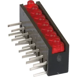 MEN RTZ 2081R - 8-fach LED-Array, rot, Ø 2mm, liegend