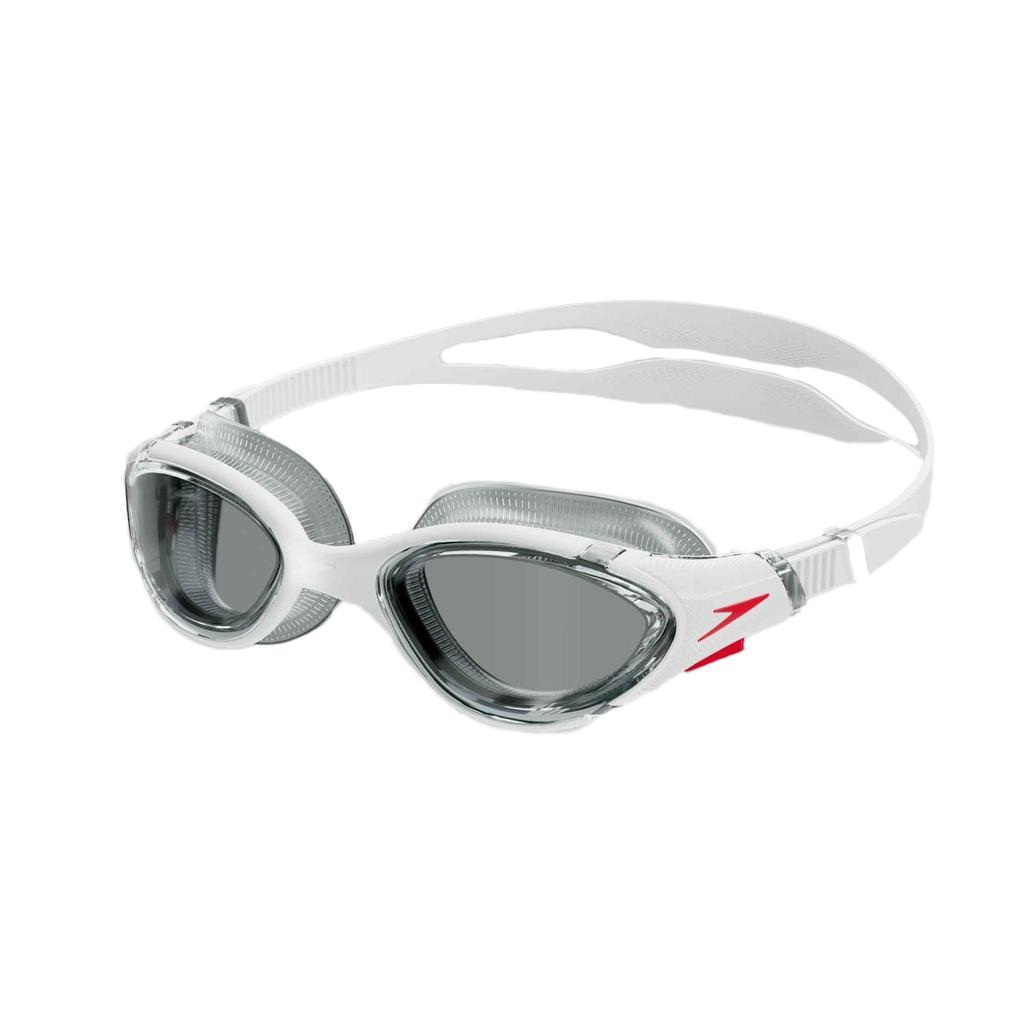 Speedo Uniseks Volwassene 2.0 Biofuse zwembril (Wit/Rook)