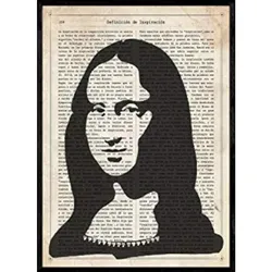 POSTER Von La Gioconda. Vintage Stil A4 Rahmenlos