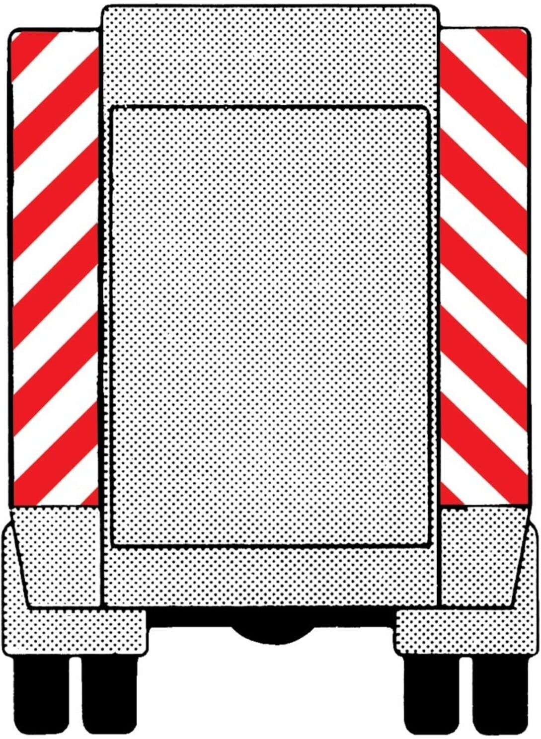 Fahrzeug-Warnmarkierung AW.1 141mm Anwendungspaket = 1 Rolle links-& ; ADCO (4251783603087)
