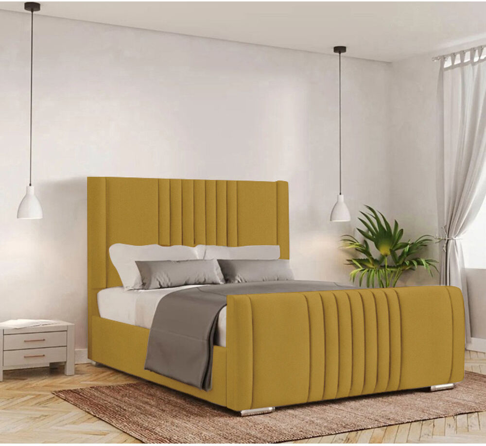 Fairmont Park Ganador Upholstered Bed Turmeric Small Double (4')
