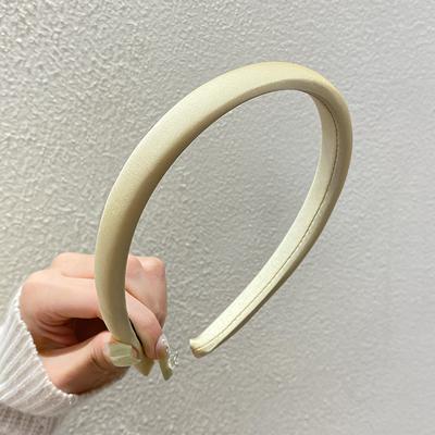 Smart Shopping Spot Stylish Solid Fabric Headband For Women Simple Korean Design, All Match Hair Hoop Accessory For Girls yellow