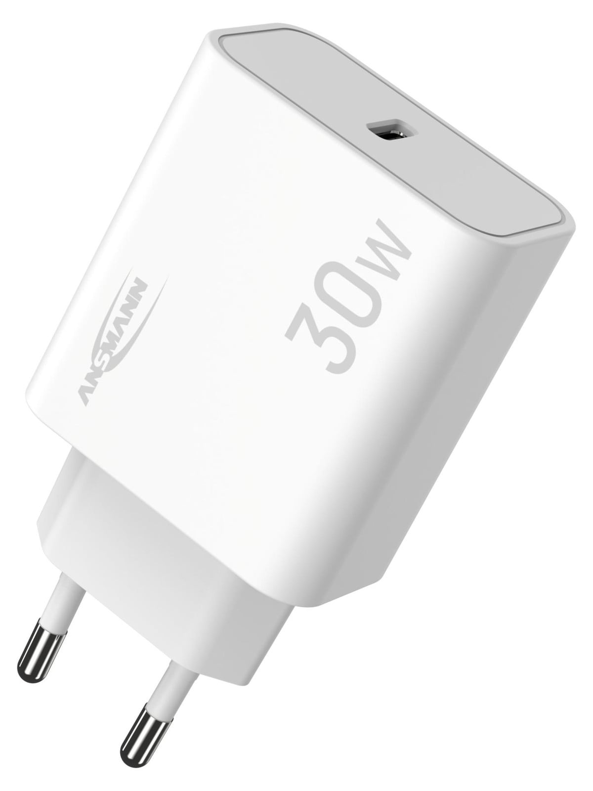 ANSMANN USB-C snellader 30W universele netadapter voor iPhone en Samsung