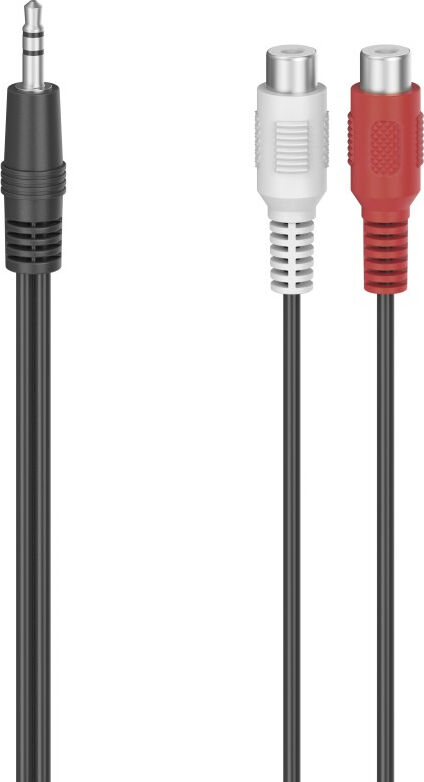 Hama 00205185 Cavo Audio 0,1 M 2 X Rca Jack 3,5 Mm Colore Nero - 00205185