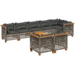 vidaXL, Gartenlounge, Seven (Mit Tisch (Lochgewebe))