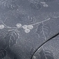 Jacquard "Ilex-Zweige" mit Glitzergarn, grau/silber