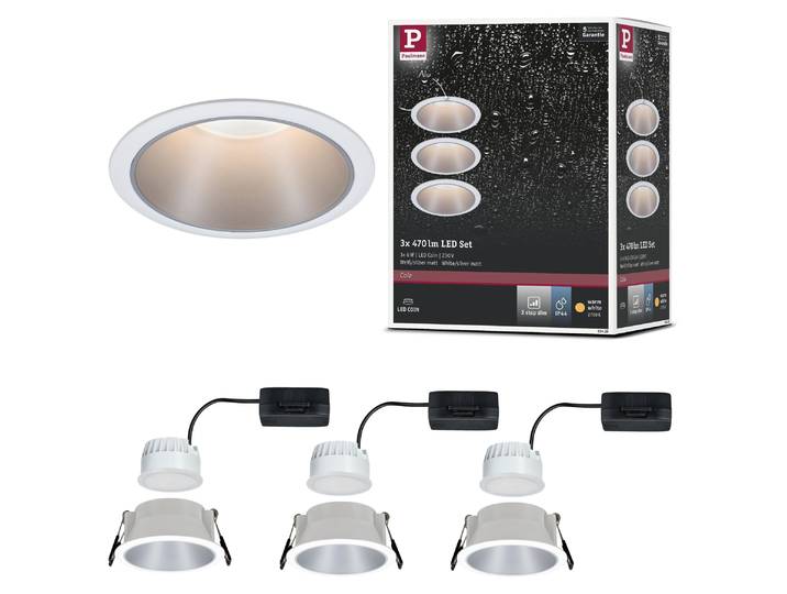 Paulmann LED Einbauleuchte Cole 3er-Set