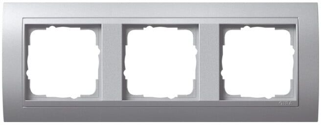 Gira Cadre de finition 3f.alu avec plaque alu, Event 021336 (021336)