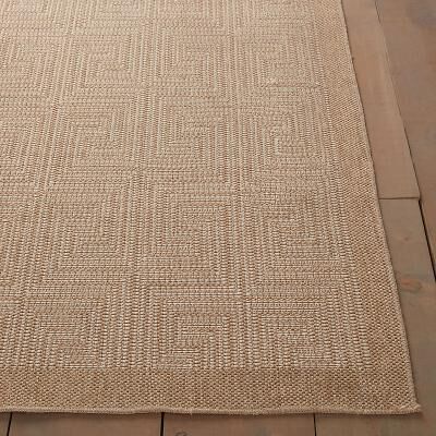 "Greek Key Indoor/Outdoor Rug - 7'10"" x 9'10"" - Ballard Designs"