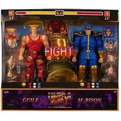 Jada Street Fighter II Guile y Bison pack 2 figures 15cm
