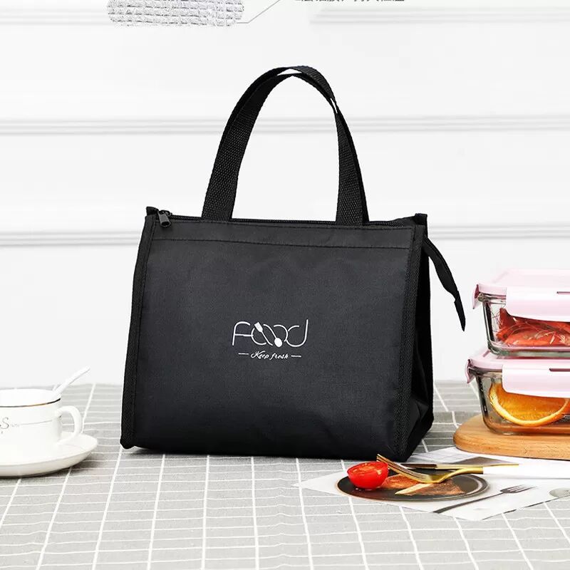 INF Sac à lunch isotherme pour adultes, petit sac à lunch noir