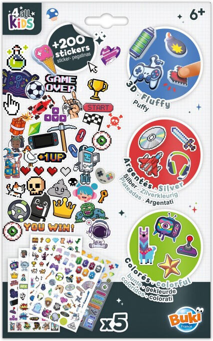 Buki France Pochette stickers Gaming - Buki