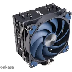 Akasa Alucia H4 High Performance CPU Kühler (154 mm), CPU Kühler, Blau, Schwarz
